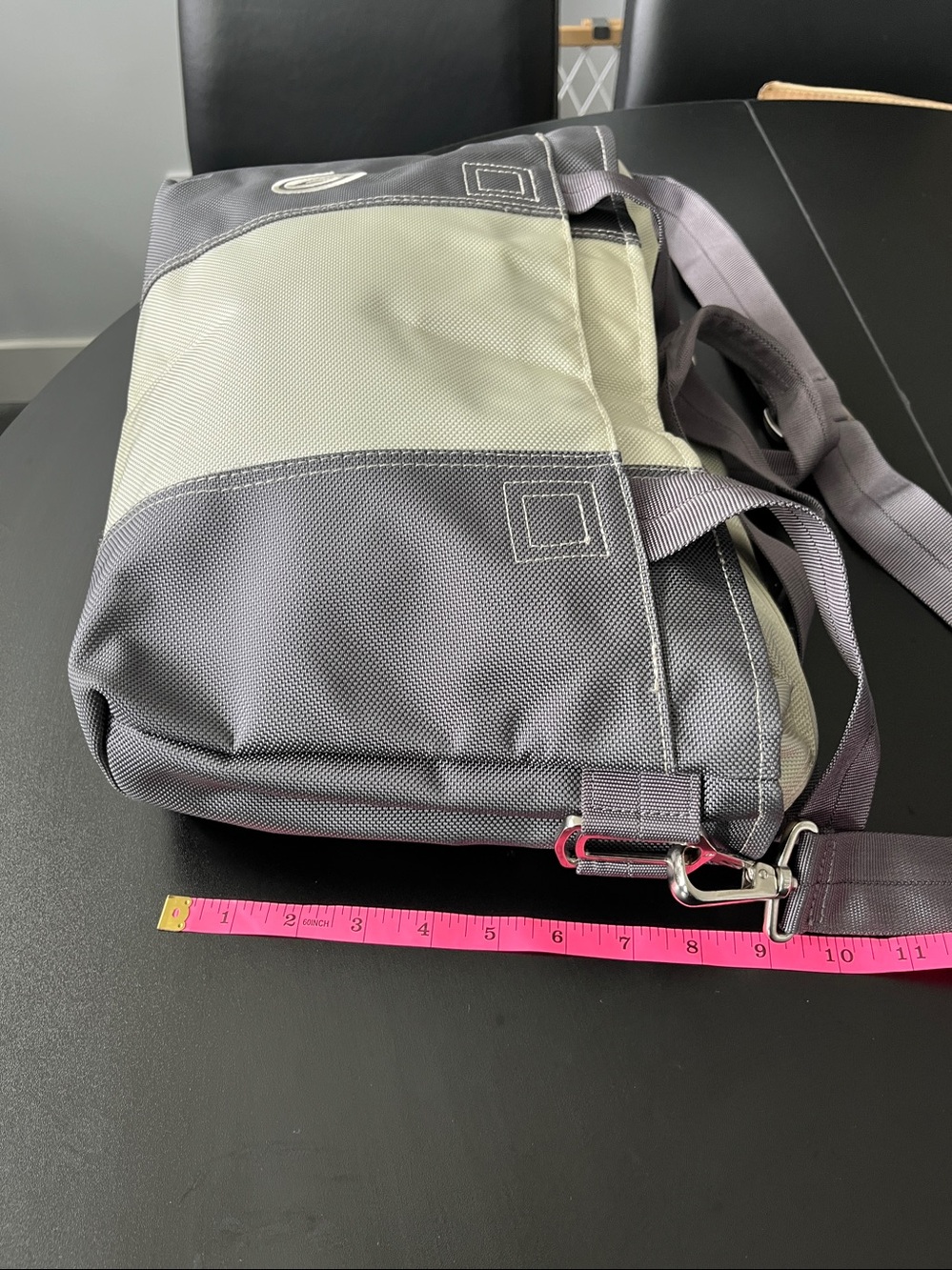Timbuk2 Tote Bag, Gray and Stone color, with Adjustable straps, Used - Picture 4 of 17